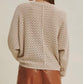 Peekaboo Eyelet Knit Top