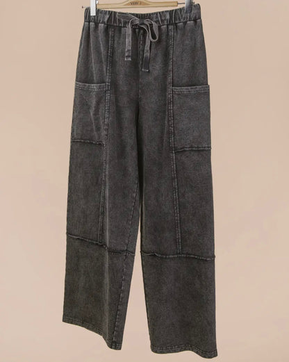 Vintage Wash Patch Pocket Pants