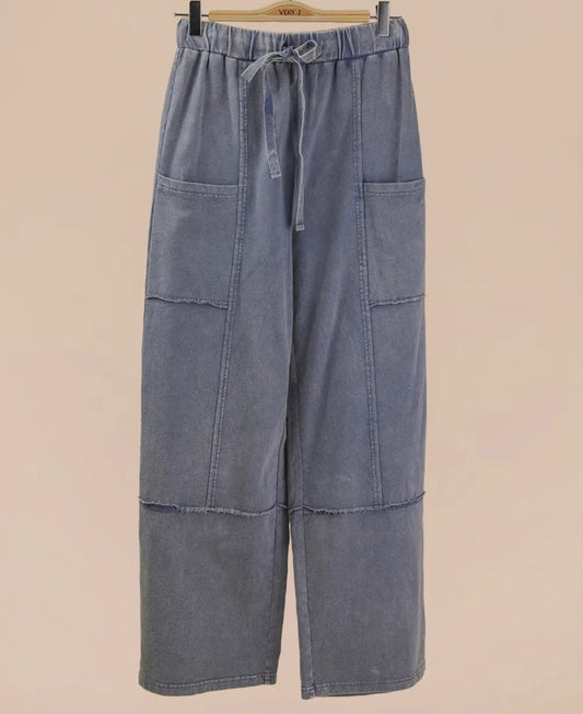 Vintage Wash Patch Pocket Pants
