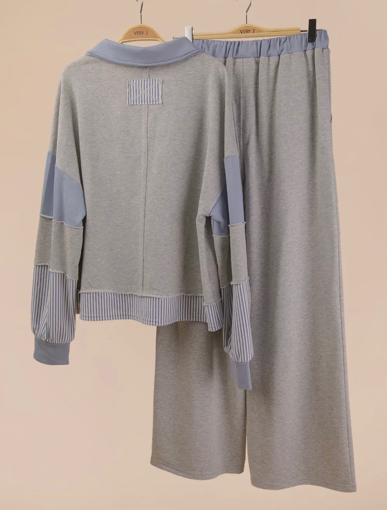 Color Block Polo Lounge Set