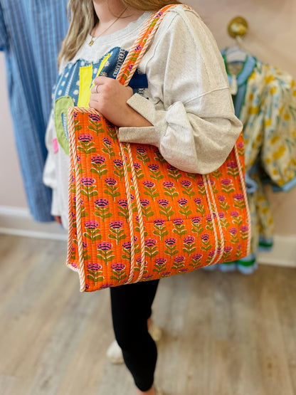 Quilted Tote Bag