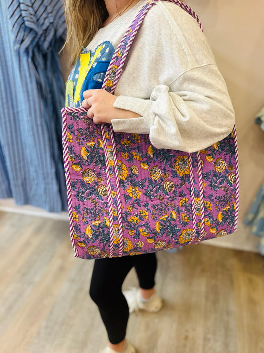 Quilted Tote Bag