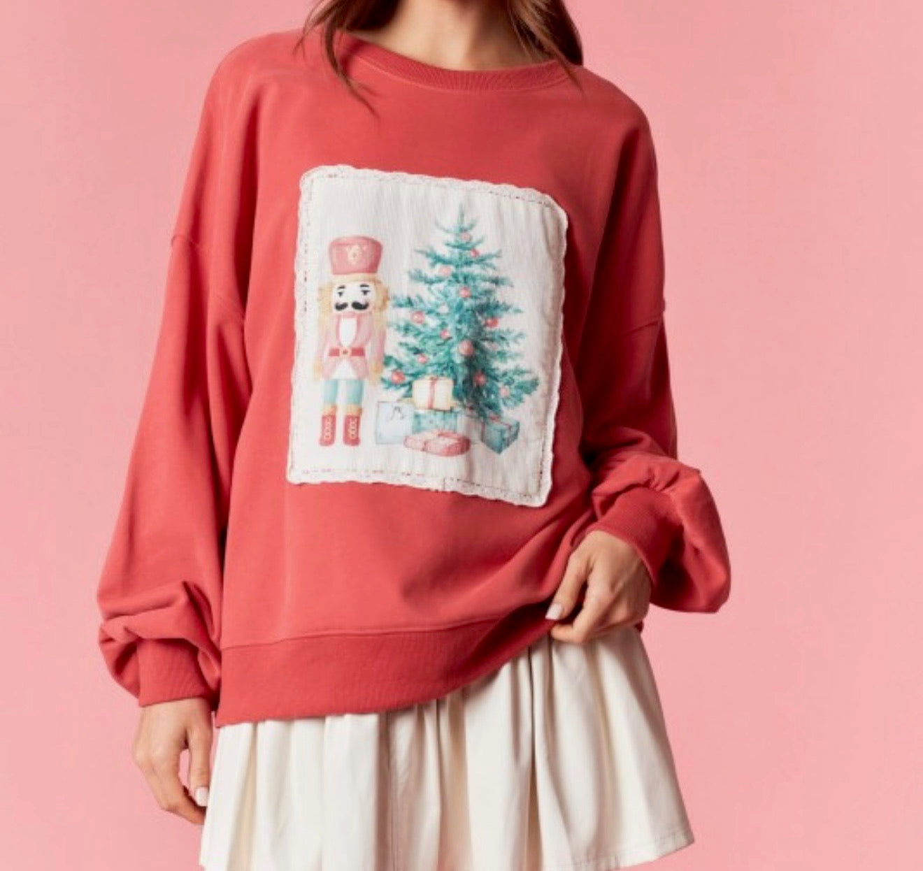 Christmas Doily Holiday Sweatshirt