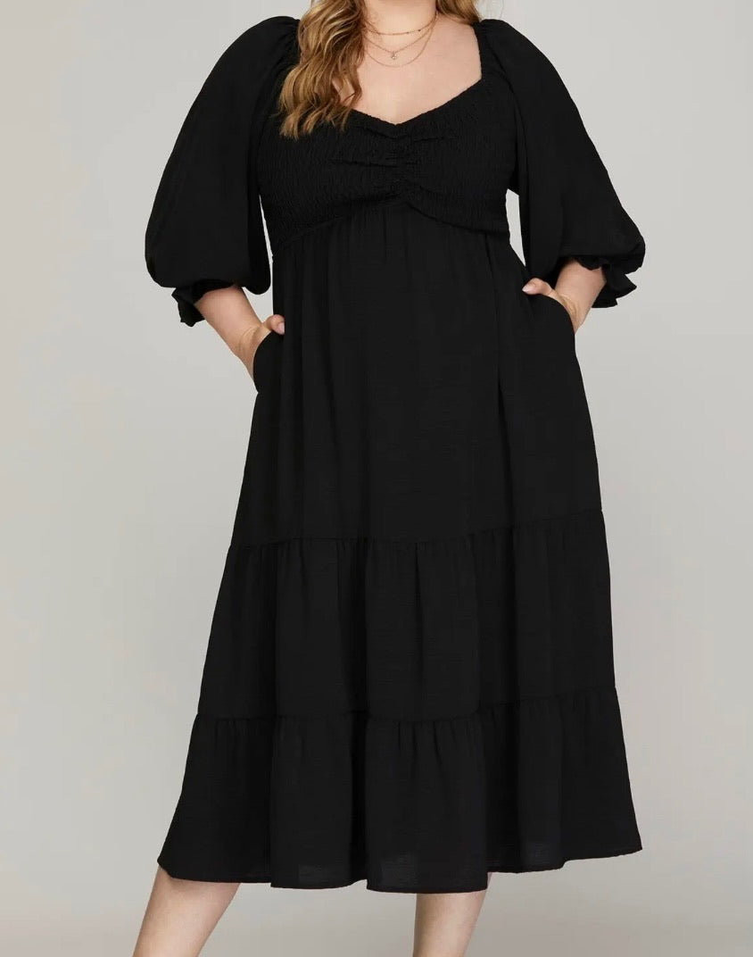 Keeping It Classy Black Plus Dress