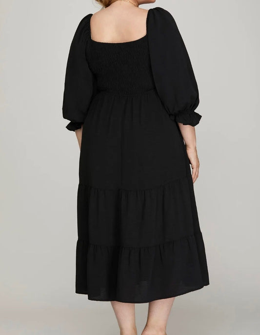 Keeping It Classy Black Plus Dress