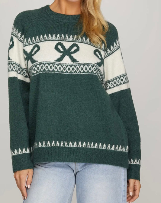 Tiffany Box Bow Sweater