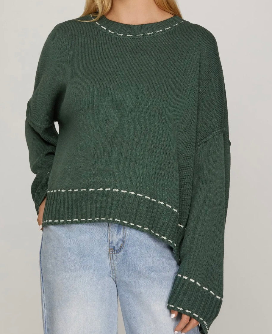 Tinsel Trim Forest Sweater