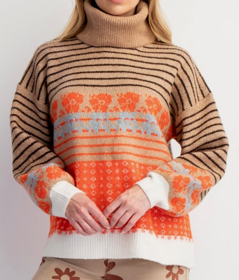 Gone Skiing Turtleneck Sweater