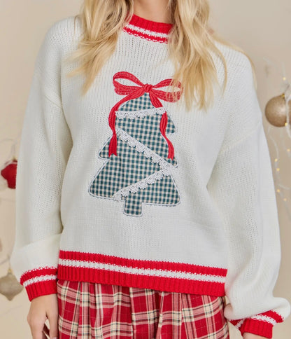 Home For The Holidays Quilted Sweater