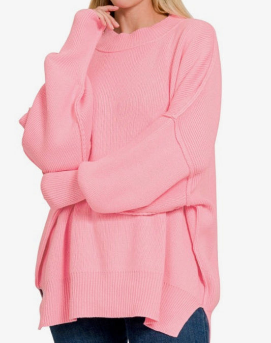 Slit sided Oversized Sweater