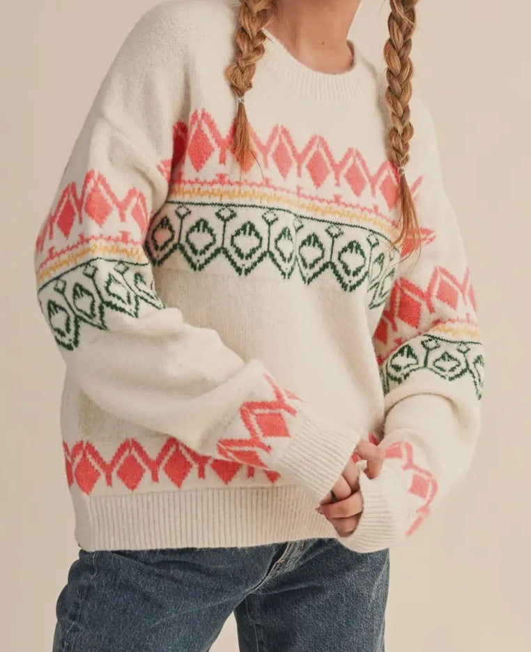 Fresh Start Fair Isle Pullover