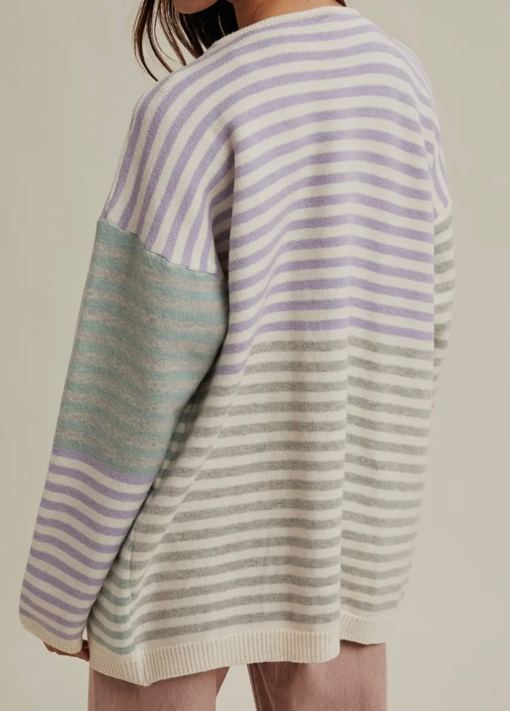 Winter Sunrise Stripe Cardigan