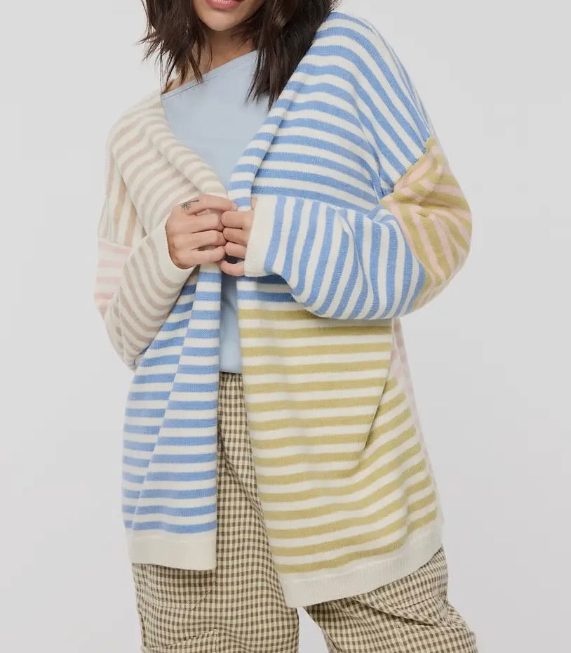 Winter Sunrise Stripe Cardigan