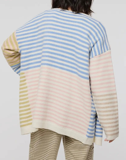 Winter Sunrise Stripe Cardigan