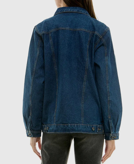 Boyfriend Relaxed Fit Denim Jacket