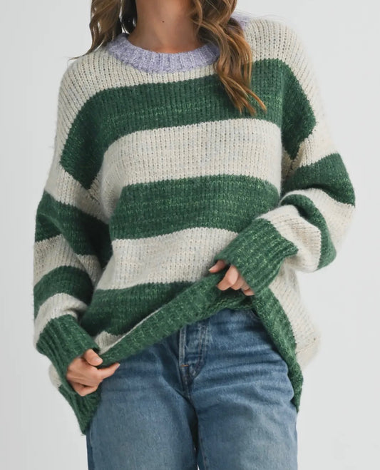 New Chapter Oversized Striped Sweater