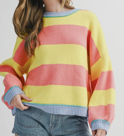 Playlist on Shuffle Stripe Pullover