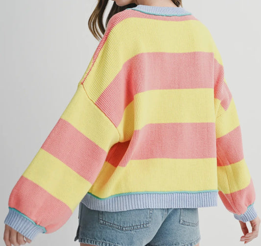Playlist on Shuffle Stripe Pullover