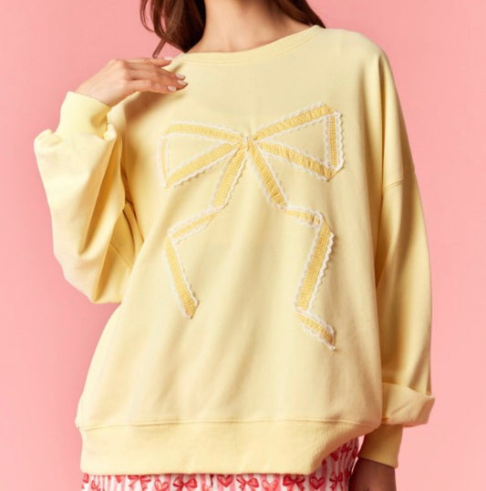 Absolutely Bow-tiful Oversized Pullover