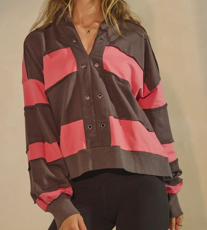 Unlaced Striped Pullover