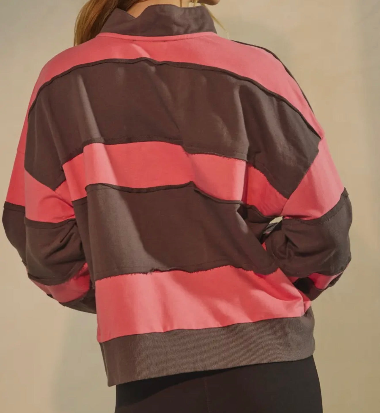 Unlaced Striped Pullover