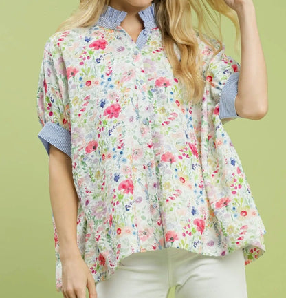 Spring Canvas Collared Shirt