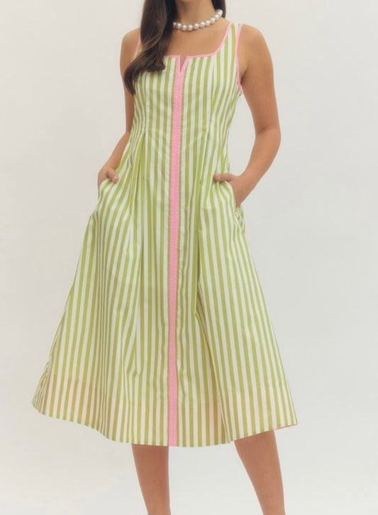 The Lime Sorbet Midi Dress