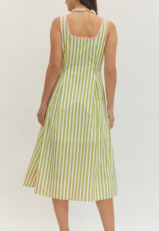 The Lime Sorbet Midi Dress
