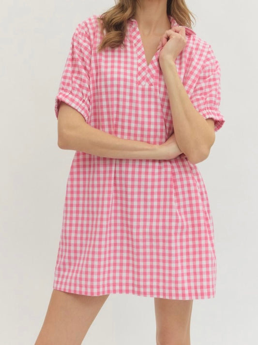 Gingham Daydate Mini Dress