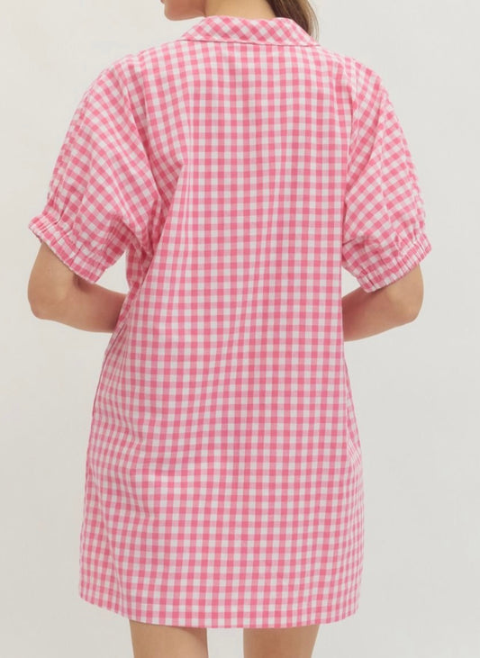 Gingham Daydate Mini Dress