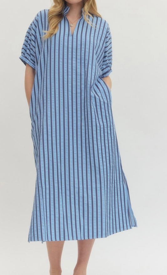 The Seabreeze Stroll Midi Dress