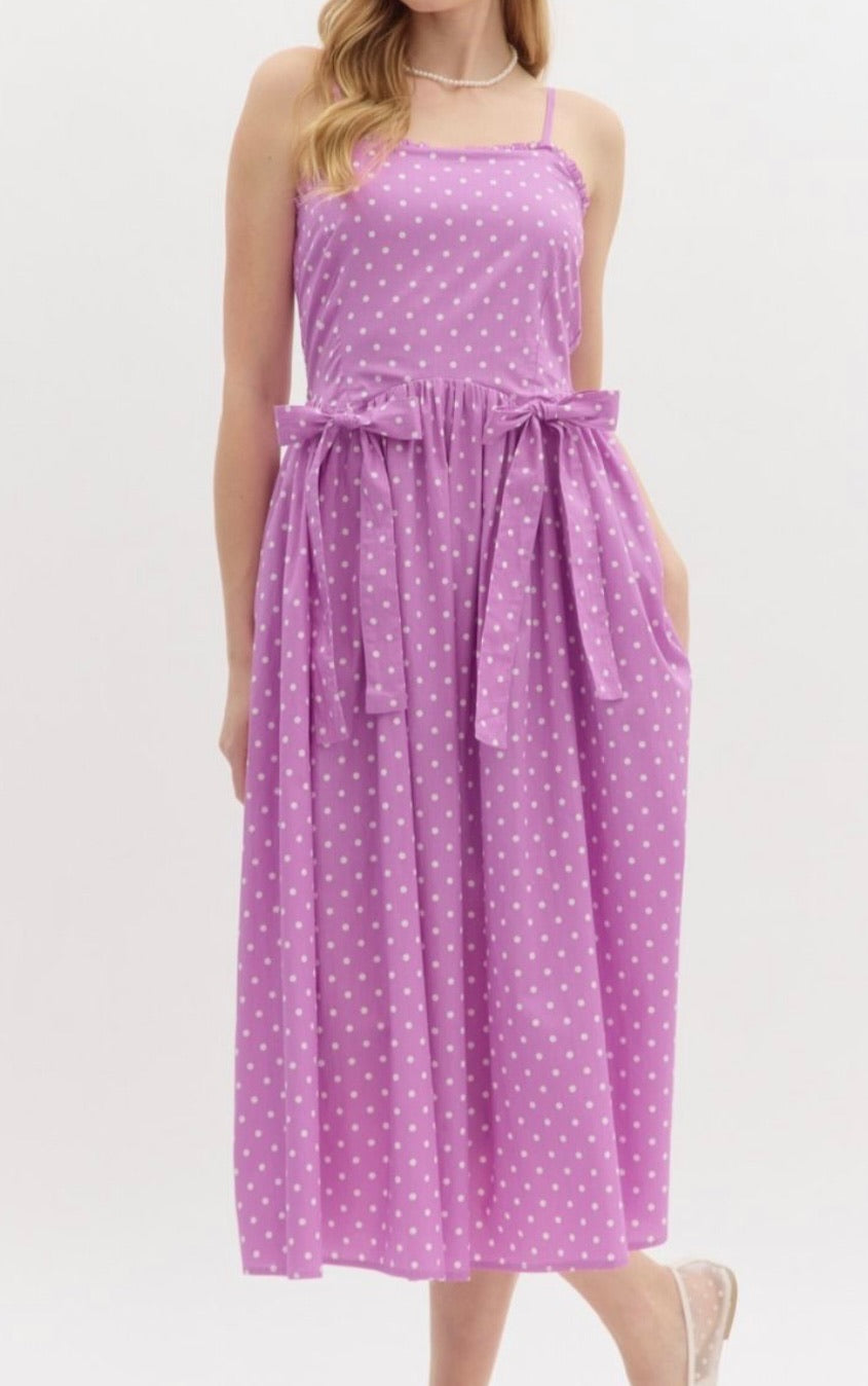 Lilac Sprinkles Midi Dress